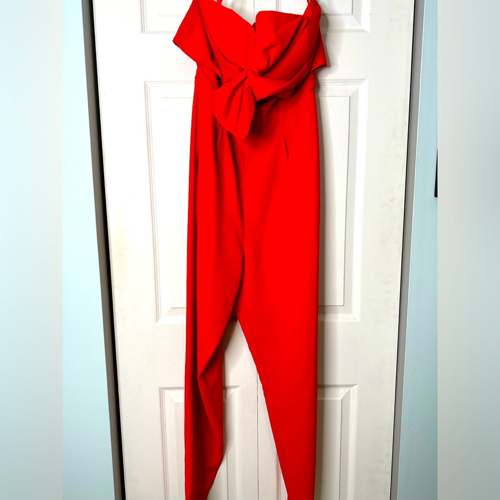 Red Bebe Jumpsuit